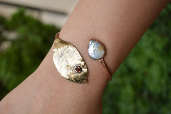 STONEAGE El Yapımı Barok İnci Bayan Bileklik - 2