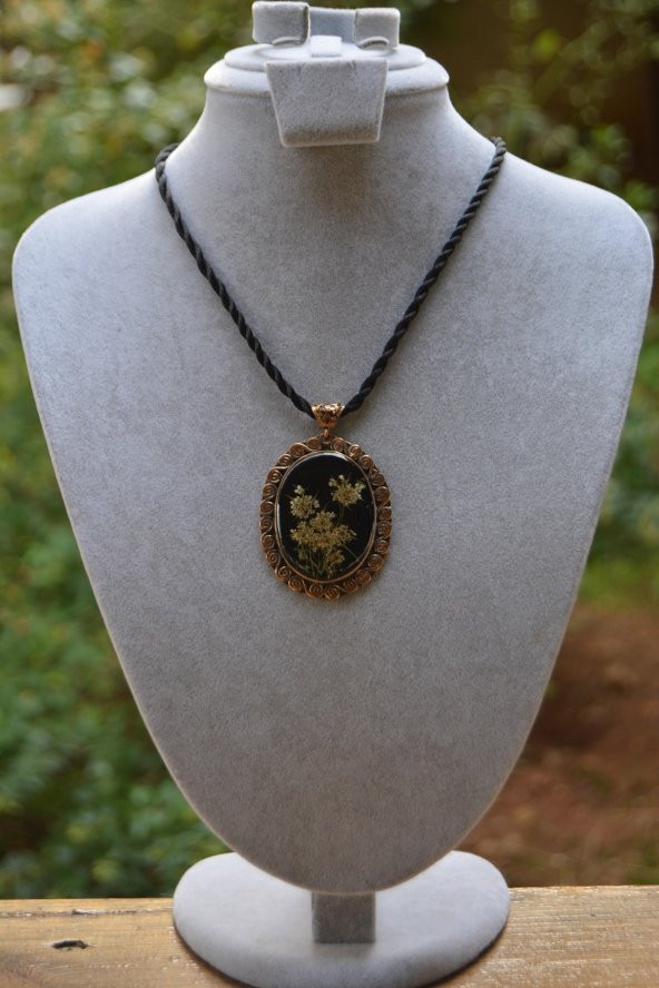 STONEAGE Gerçek Çiçek Yaşayan Bayan El Yapımı Kolye ürün görseli