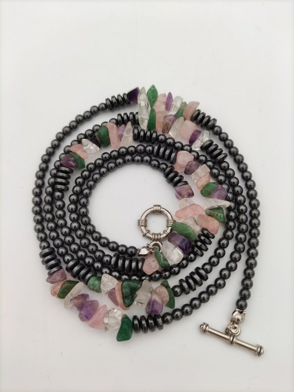 STONEAGE En Sevilen Taşlardan Gemici Kilitli Şifa Kolyesi - Resim 4