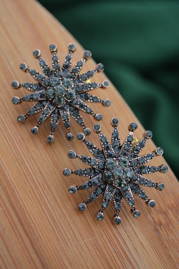 STONEAGE Güneş Bayan Küpe Özel Tasarım - Resim 2