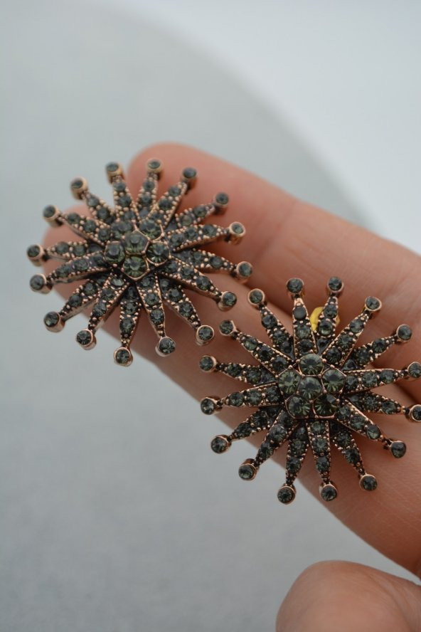 STONEAGE Güneş Bayan Küpe Özel Tasarım - Resim 3