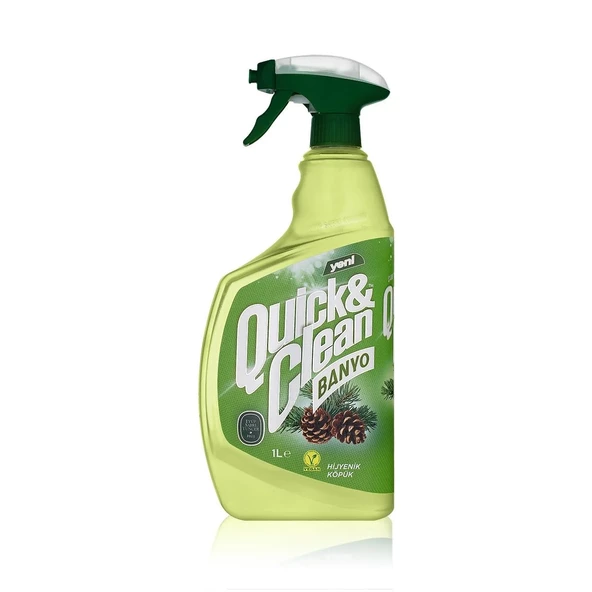 Quick & Clean Çam Yağı & Sirkeli Çok Amaçlı Banyo Yüzey Temizleyici - 1lt