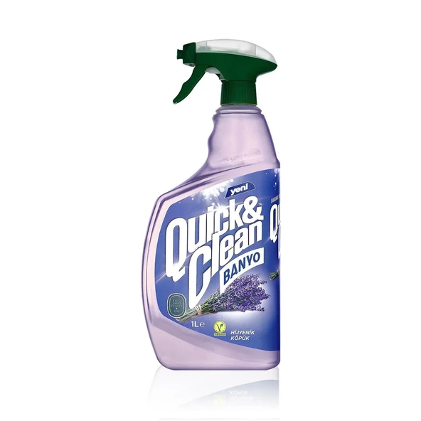 Quick & Clean Lavanta Yağı & Sirkeli Çok Amaçlı Banyo Yüzey Temizleyici - 1lt