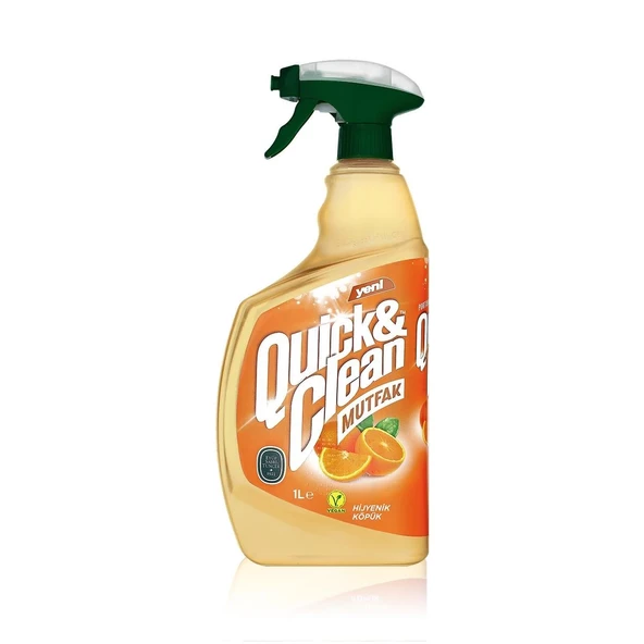 Quick & Clean Portakal Yağı & Sirkeli Çok Amaçlı Mutfak Yüzey Temizleyici - 1lt