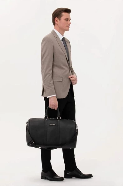 Pierre Cardin Seyahat Çantası Duffle Bag Gri 04PC9800-06-GR - 5