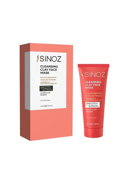 Sinoz Cleansıng Clay Face Mask Arındırıcı Kil Maskesı 100ml