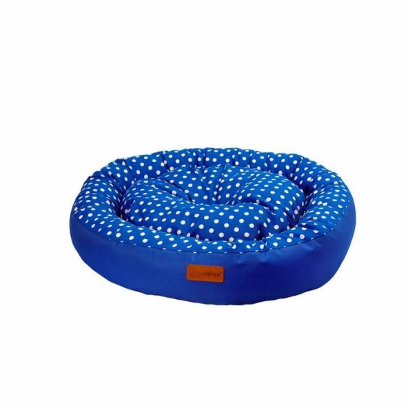 Dubex T arte Kedi Köpek Yatağı Mavi Benekli Medium
