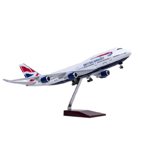 HEDİYELİK-MAKET UÇAKLAR-BRITISH-ÖLÇEK : 1:160 47 CM-JB747BRITISH