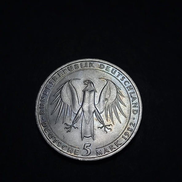 Escoines Koleksiyon 963676728c7be299 1982 Almanya 2Mark ÇİL Hatıra Para (Johann Wolfgang von Goethe) - Resim 4