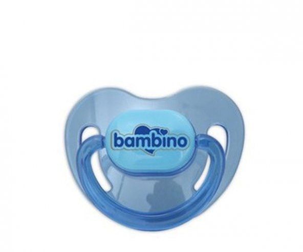 Bambino Renkli Damaklı Emzik 0-6 Ay - Mavi