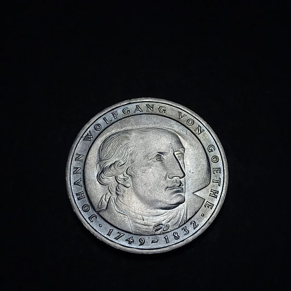 Escoines Koleksiyon 963676728c7be299 1982 Almanya 2Mark ÇİL Hatıra Para (Johann Wolfgang von Goethe) - Resim 5