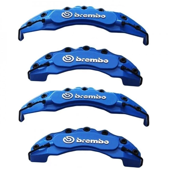 Üniversal Brembo Mavi Kaliper Kapağı 4 Parça Ön Arka Set