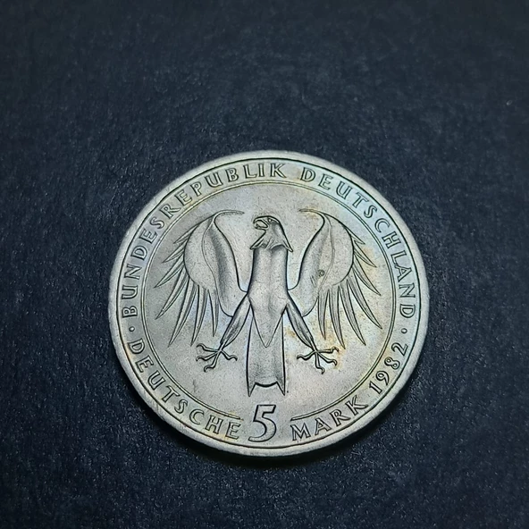 Escoines Koleksiyon 963676728c7be299 1982 Almanya 2Mark ÇİL Hatıra Para (Johann Wolfgang von Goethe) - Resim 2