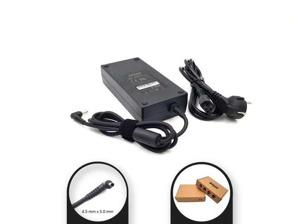MSI Katana GF76 11UC-058XTR uyumlu Adaptör, Şarj Aleti Cihazı 180W