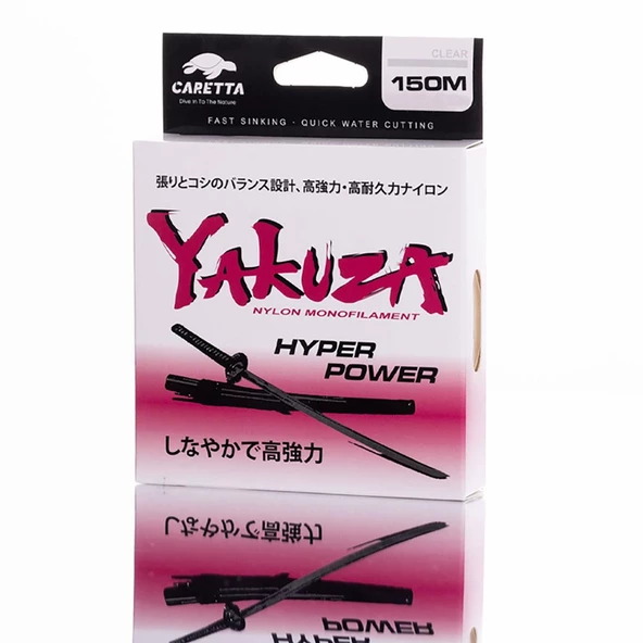 Caretta Yakuza 150m Şeffaf Monofilement Olta Misinası  0,40 mm