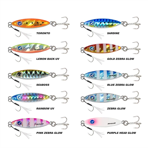 Ryuji Zuby 25mm 3gr LRF Jig Yem  Gold Zebra Glow