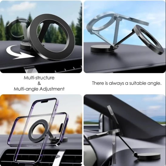 Magsafe Uyumlu Mıknatıslı iphone 11-16 Araç içi Telefon Tutucu Manyetik Torpido üstü - 3