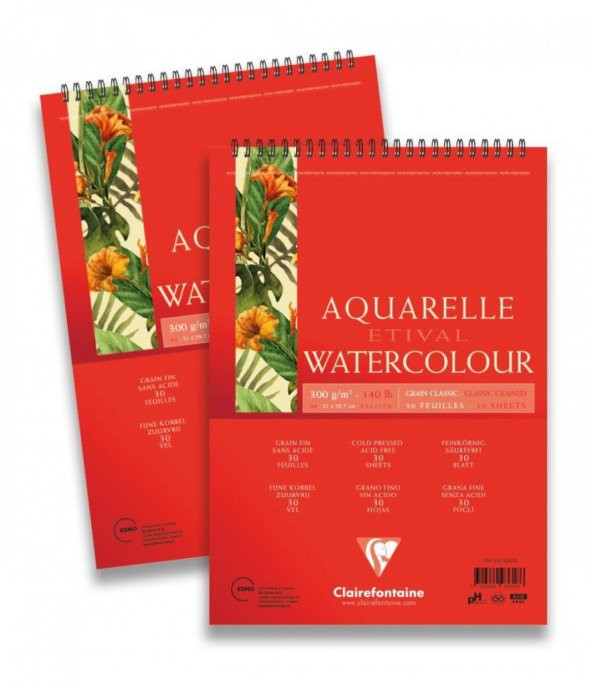 CLAIREFONTAINE ETIVAL S.BOYA BLOGU A5 300G 30YPSPR - 2