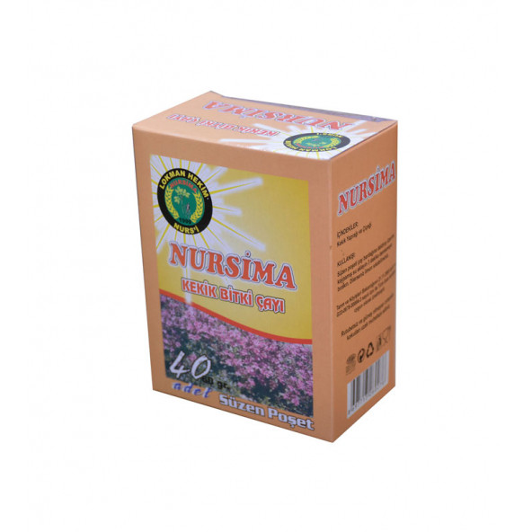 Nursima Kekik Bitki Çayı 40 Adet Süzen Poşet Çay