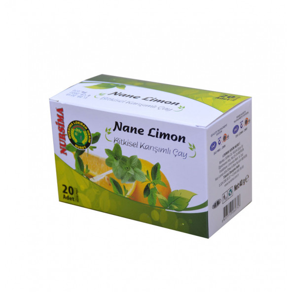 Nursima Nane Limon Karışık Bitki Çayı 20 Adet Süzen Poşet Çay