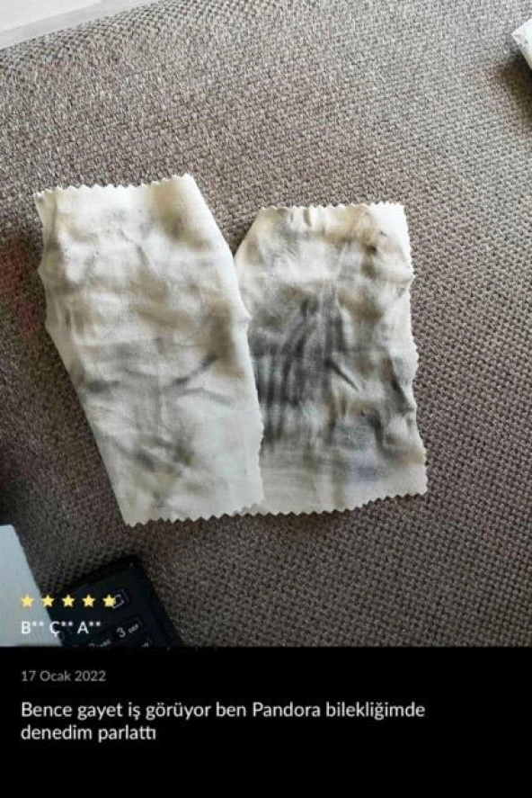 Bakım Kiti Serisi 5 Adet Mücevher Altın Gümüş Takı Silme Temizleme Parlatma Mendili Bezi - Resim 5