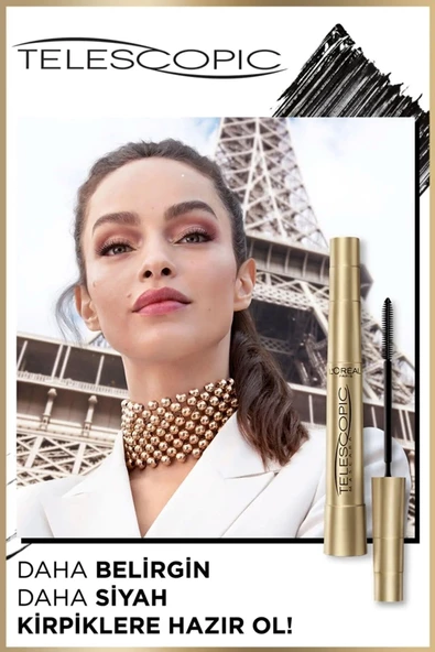 L'Oreal Paris Telescopic Uzun Görünüm Veren Maskara - Siyah - 2