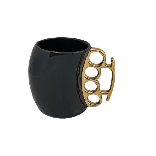 Muşta Tasarımlı Seramik Kupa - Resim 3