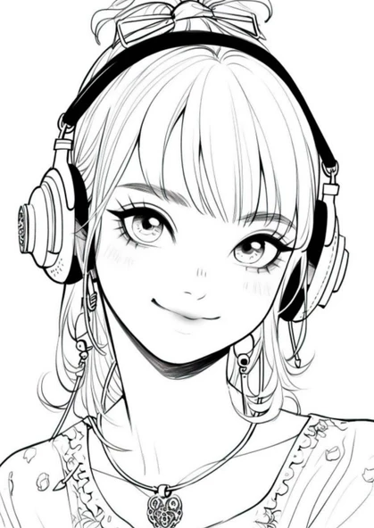 Anime Güzellikleri Boyama Kitap Seti (2 Kitap) - Resim 3