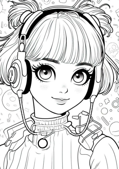 Anime Güzellikleri Boyama Kitap Seti (2 Kitap) - Resim 2