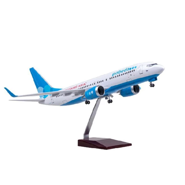 HEDİYELİK-MAKET UÇAKLAR-VICTORY AIRLINES OF RUSSIA-ÖLÇEK : 1:85 47 CM-JB737VICTORY - 1