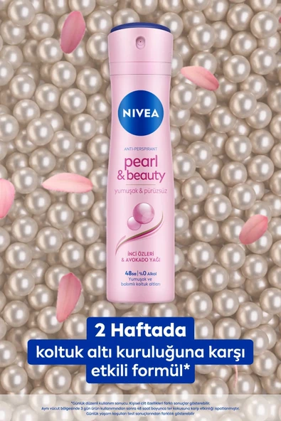 NIVEA Pearl ve Beauty 150 ml Pembe Kadın Deodorant - 3