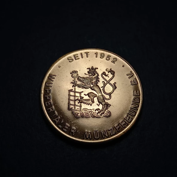 Escoines Koleksiyon 69f74fa2737 1980 Almanya Vohvinkel'deki Bit pazarı Hatıra Madalyon 12.3Gram 30mm - 2