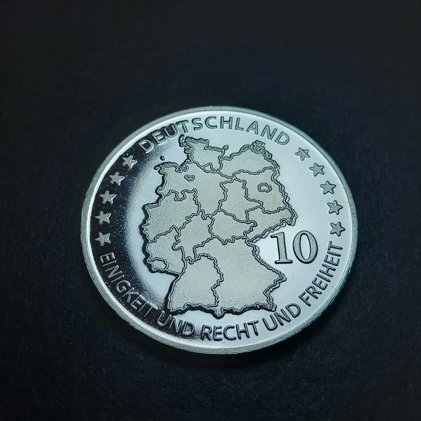 Escoines 93d2412e0 Almanya, Antik kuş Archæopteryx'in keşfinin 150.yılı Hatıra Madalya 16.6Gram 35mm - Resim 3