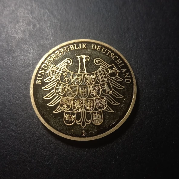 Escoines Koleksiyon 39963676ac1b76c1da Almanya, Şansölye Konrad Adenauer Hatıra Madalya 28Gr. / 40mm - Resim 4