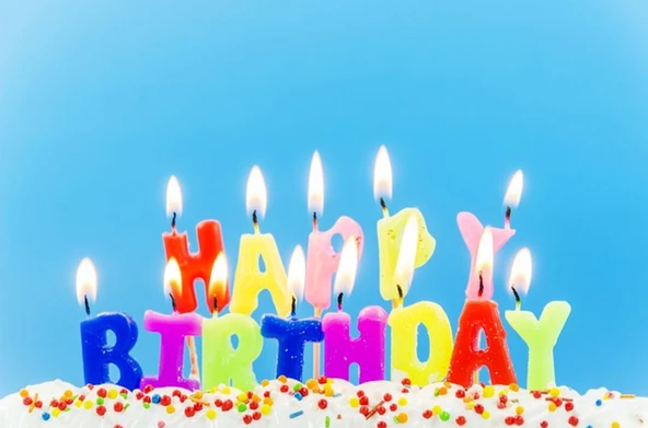 Rengarenk Happy Birthday Yazılabilen Doğum Günü Mumu - 3