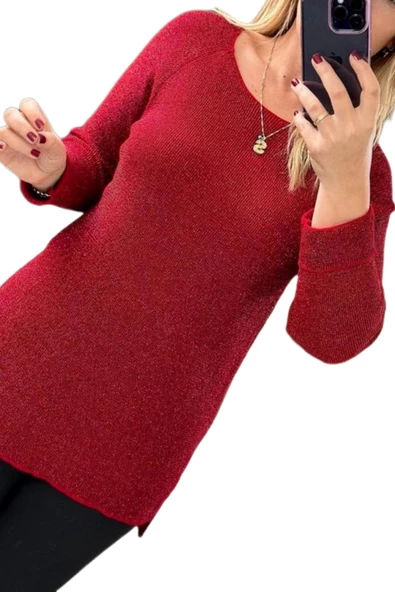 Kadın Simli Kazak 12557 BGL-ST04111 - Resim 10