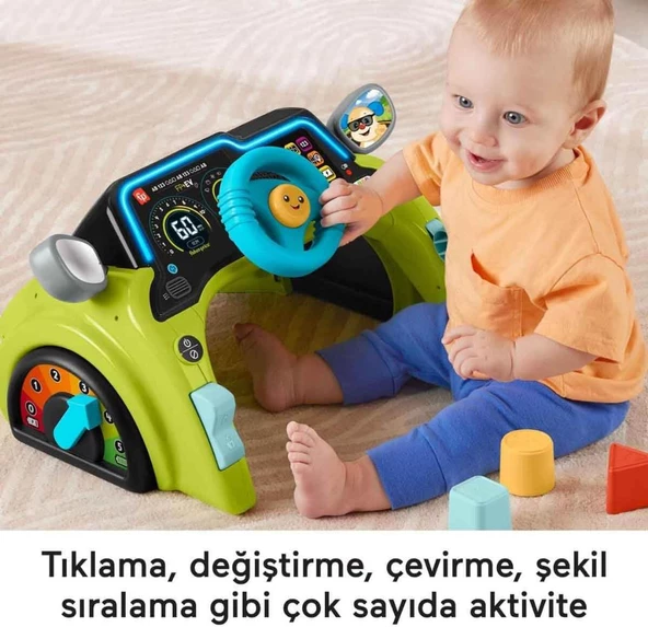 Fisher Price Sesli ve Işıklı Eğlen ve Öğren İlk Arabam HYR91 - 4