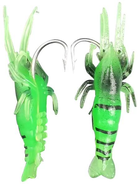 Eagenset Silikon Mini Karides Yapay Yem Yeşil 4 cm 5 Adet - 8