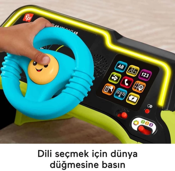 Fisher Price Sesli ve Işıklı Eğlen ve Öğren İlk Arabam HYR91 - 3