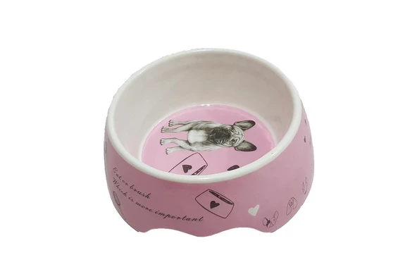 Bobo Kedi Köpek Mama Kabı BO-3153 700 ML Pembe - 2