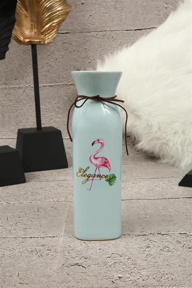 Elegance Mavi Seramik Vazo 25cm - 2