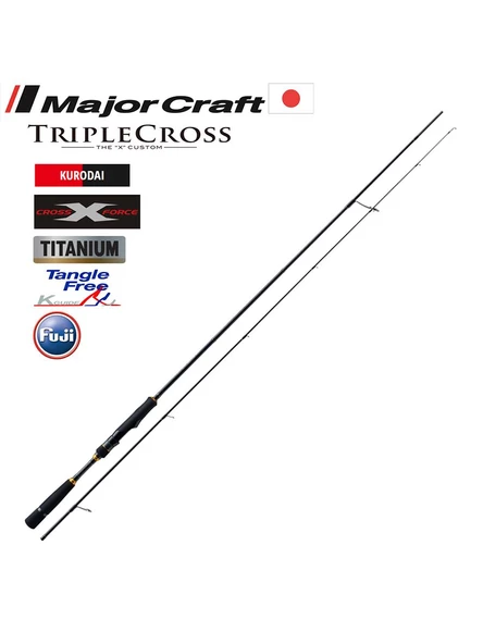 Major Craft New Triple Cross TCX-T762L/KR Kurodai Light Game Kamış 232cm 2-10g - 2
