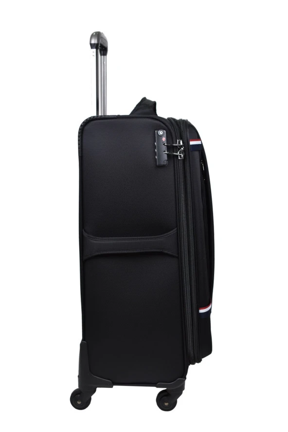 U.S. Polo Assn. Valiz Orta Boy Siyah Kumaş Valiz - Resim 3