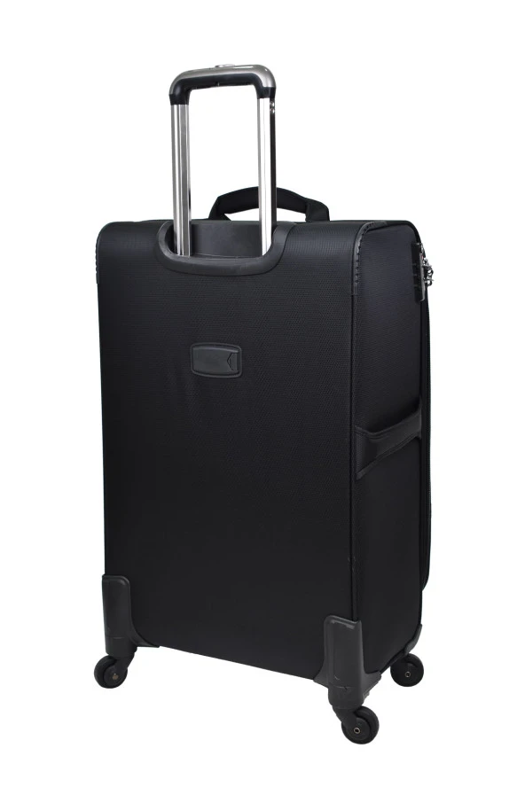 U.S. Polo Assn. Valiz Orta Boy Siyah Kumaş Valiz - Resim 4