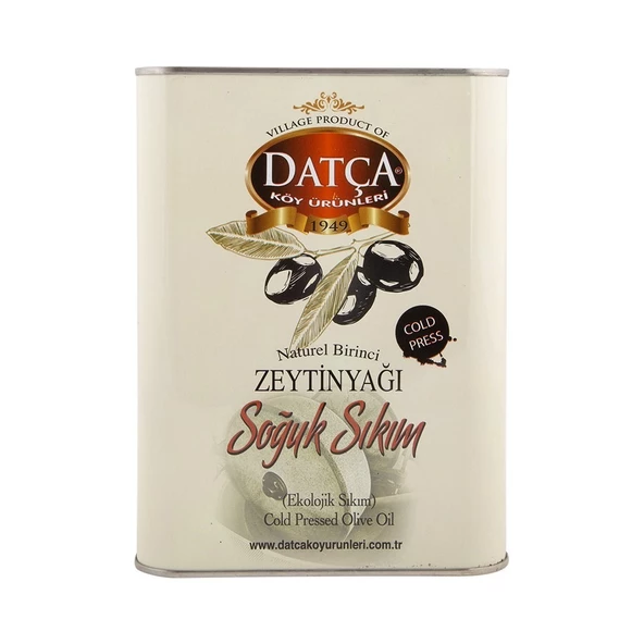 Datça Soğuk Sıkım Zeytinyağı 3 lt (Teneke)