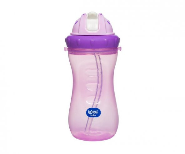 Wee Baby Pipetli Bardak Suluk Alıştırma Askılı Damlatmaz Mor
