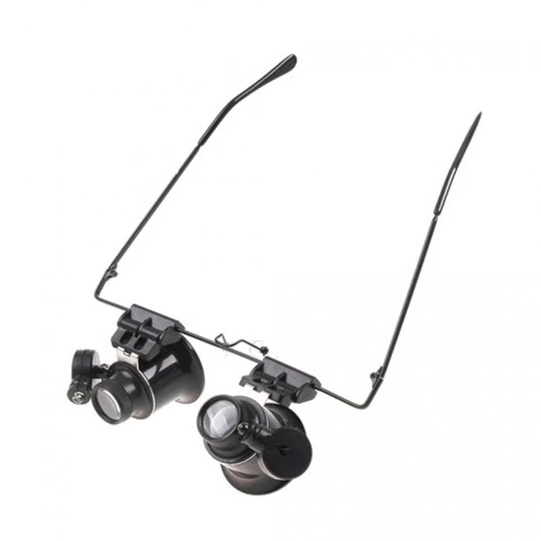 Gözlük Model Çıft Led Aydınlatma Saat Onarımı Için Harika Büyüteç - 2