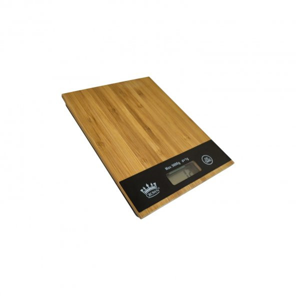 Crown Dijital Bambu Mutfak Terazisi LCD Ekran 5 kg