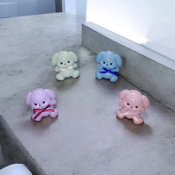 4 ADET AYICIK BİBLO LOVE YAZILI DEKORATİF BİBLO NOEL SÜSLERİ YILBAŞI HEDİYELERİ VİTRİN DEKOR ürün görseli