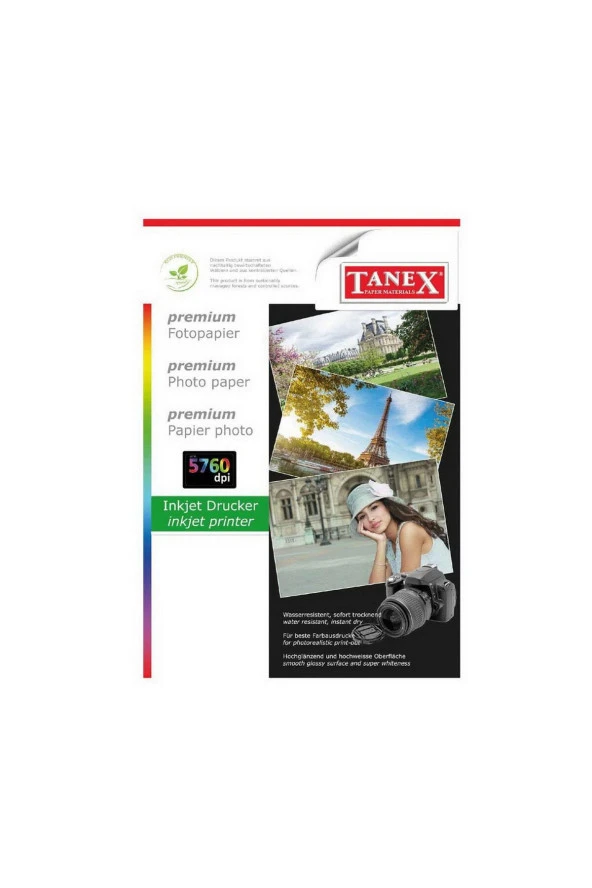 Tanex A4 Fotoğraf Kağıdı 25 Li Paket 200 Gr